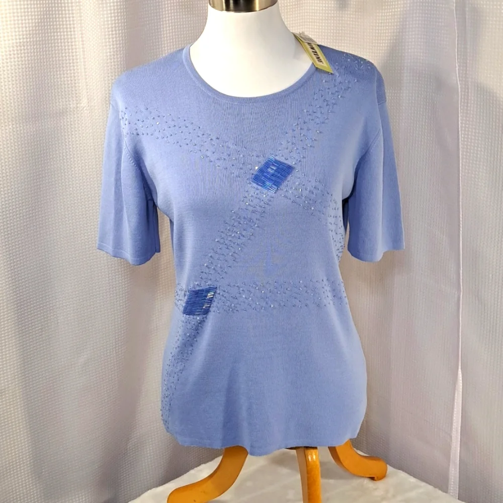 NWT Women's Showtime Lightweight Short Sleeve Sweater